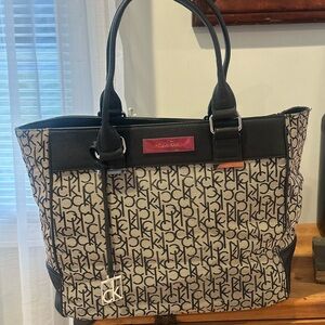 Calvin Klein Jacquard Logo Tote Bag